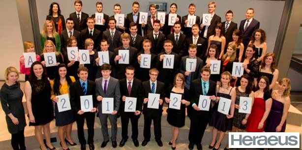 51 Heraeus Auszubildende schließen erfolgreich ab