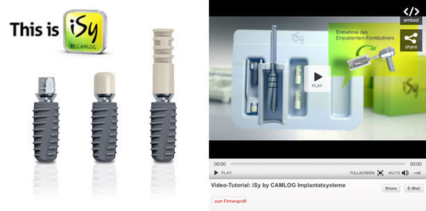Video-Tutorial: iSy by CAMLOG