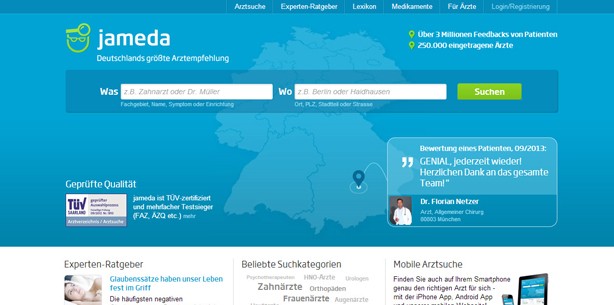 jameda wächst um 37 Prozent