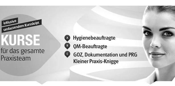 GOZ, Hygiene und QM: Kurse für das gesamte Praxisteam