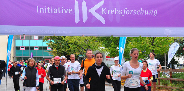 Laufen zu Gunsten der Krebsforschung an der MedUni Wien