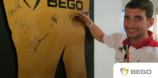 Erste Athleten in der BEGO-Zahnarztpraxis behandelt