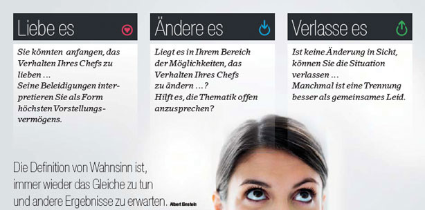 Liebe es, ändere es oder verlasse es