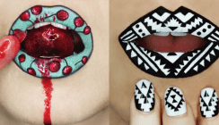 Schöne Lippen, die entzücken