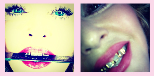 Madonna zeigt in Rom ihre glitzernden Zähne