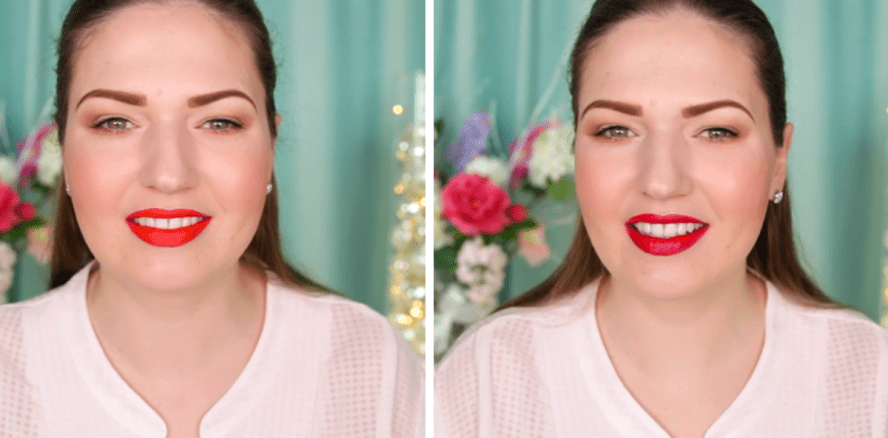 Weißere Zähne durch den richtigen Lippenstift