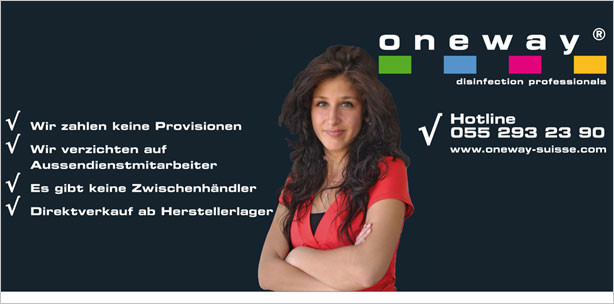 oneway Suisse GmbH: Premium-Desinfektionsprodukte mit Preisgarantie