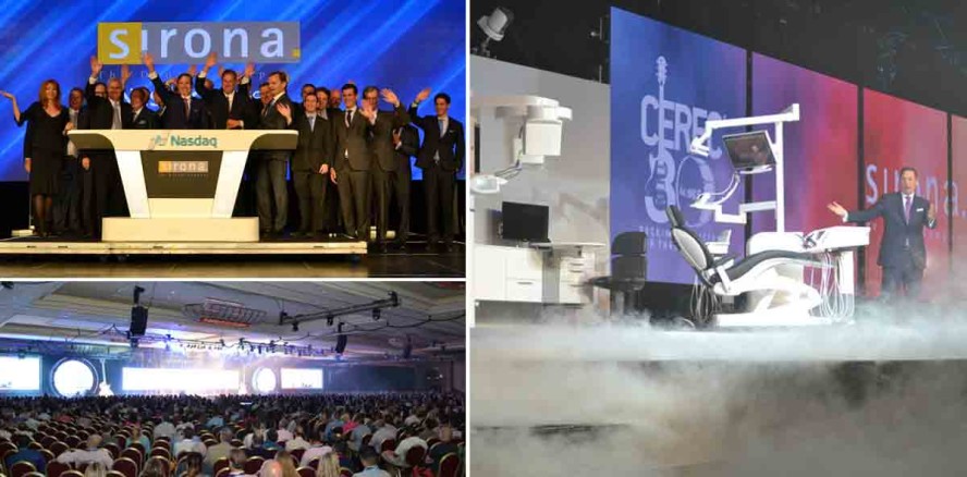 Sirona feiert 30 Jahre CEREC und Fusion mit DENTSPLY in Las Vegas
