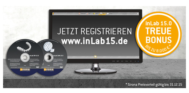 Sirona sagt Danke: inLab 15.0 Treuebonus-Aktion für Bestandskunden