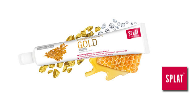 Splat Gold – Die luxuriöse Whitening Zahnpasta