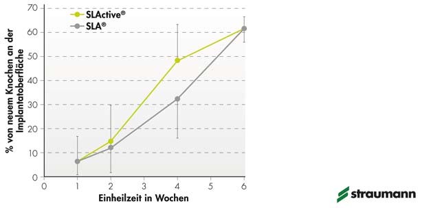 SLActive-Studie bestätigt schnelleren Osseointegrationsprozess