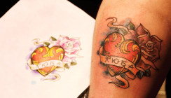 Ungeliebte Tattoos einfach wegcremen