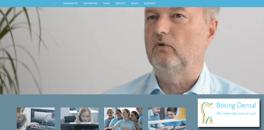Bösing Dental mit neuer Website
