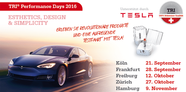 TRI® Performance Days mit Tesla – Innovation, Design & Performance