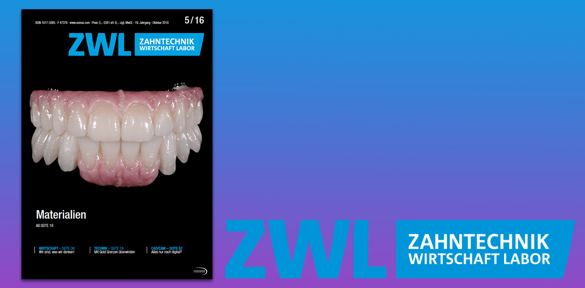 Jetzt online: Aktuelle Ausgabe der ZWL Zahntechnik Wirtschaft Labor