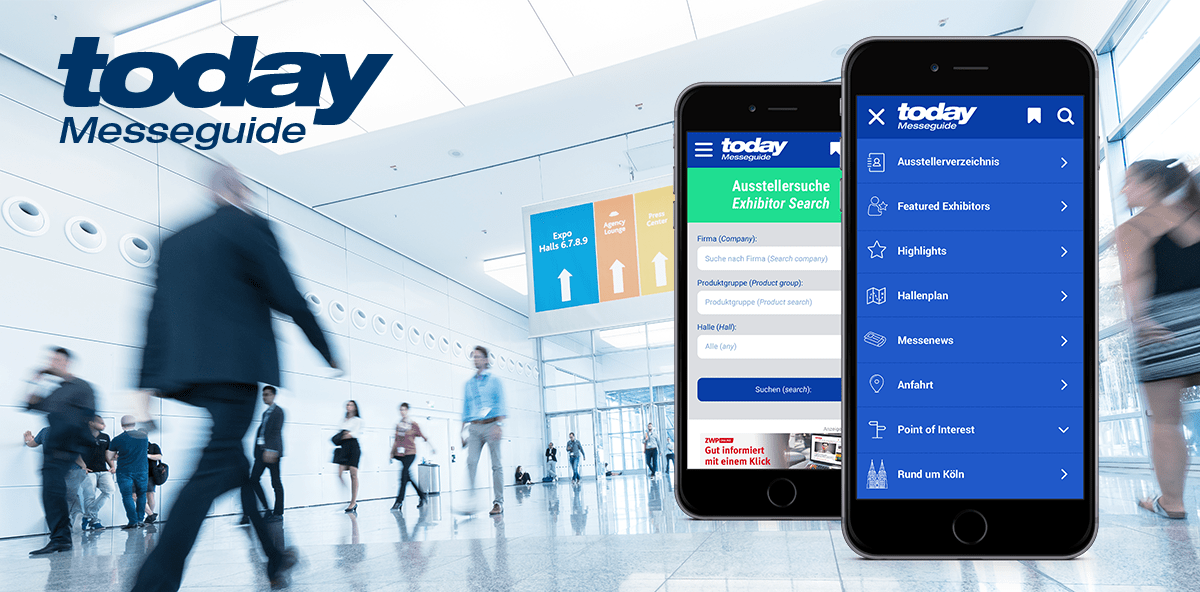 today Messeguide App navigiert durch den Messedschungel