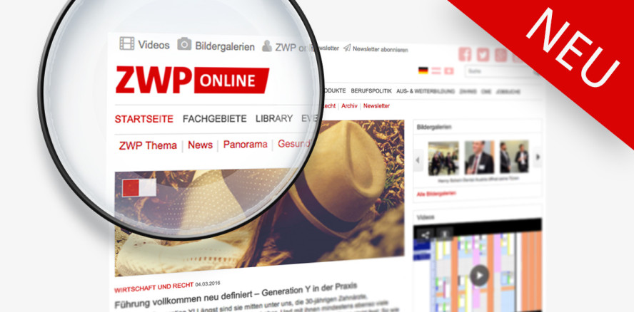Zeit für Neues: ZWP online mit neuem Logo