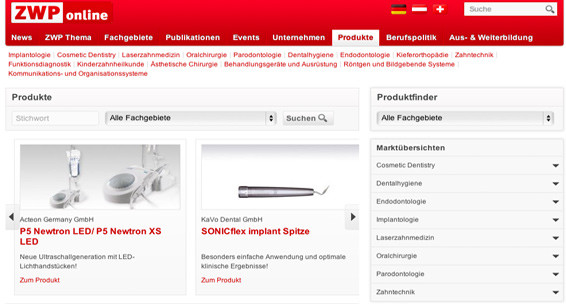 Firmenprofile auf ZWP online noch informativer