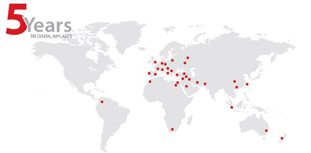 TRI Dental Implants mit fünf neuen Partnern