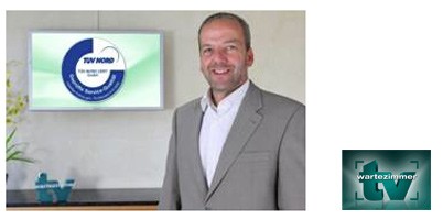 TÜV-Siegel für TV-Wartezimmer