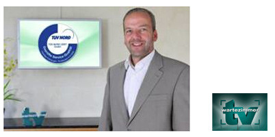 TÜV-Siegel für TV-Wartezimmer