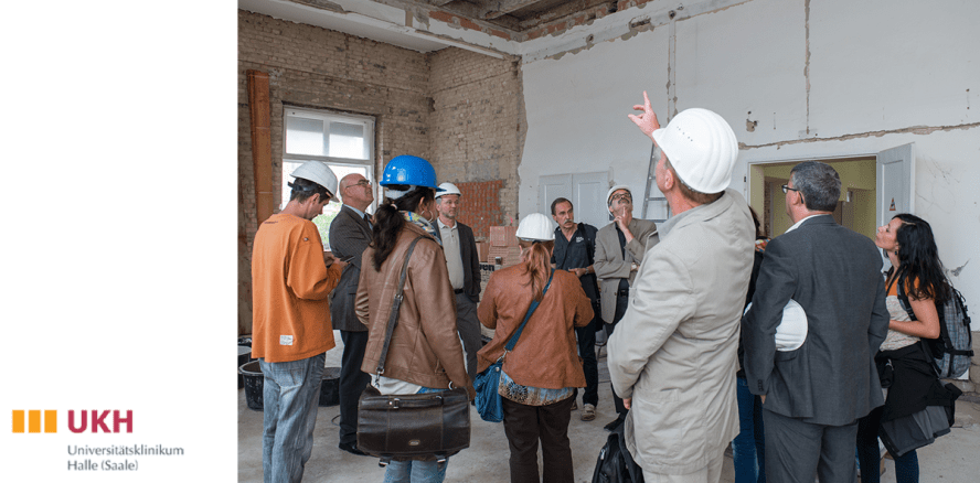 Unimedizin Halle gab einen Einblick auf die Zahnklinik-Baustelle