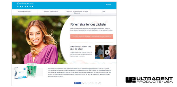 Zahnaufhellung auf „patientisch“: Die neue Opalescence-Website