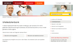 Neue Datenbank der BZÄK: Alle GOZ-Urteile auf einen Klick