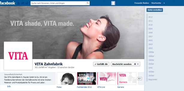 Daumen hoch: VITA ist jetzt auf Facebook