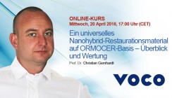 Neues Live-Webinar: Ein innovatives Nanohybrid-Restaurationsmaterial auf ORMOCER-Basis