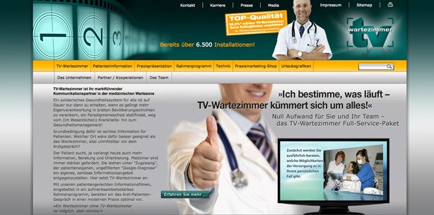 TV-Wartezimmer unterstützt Ärzte bei Prävention