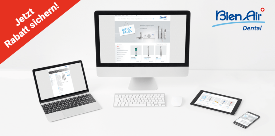 Bien-Air: Top-Rabatte zum Launch des Onlineshops