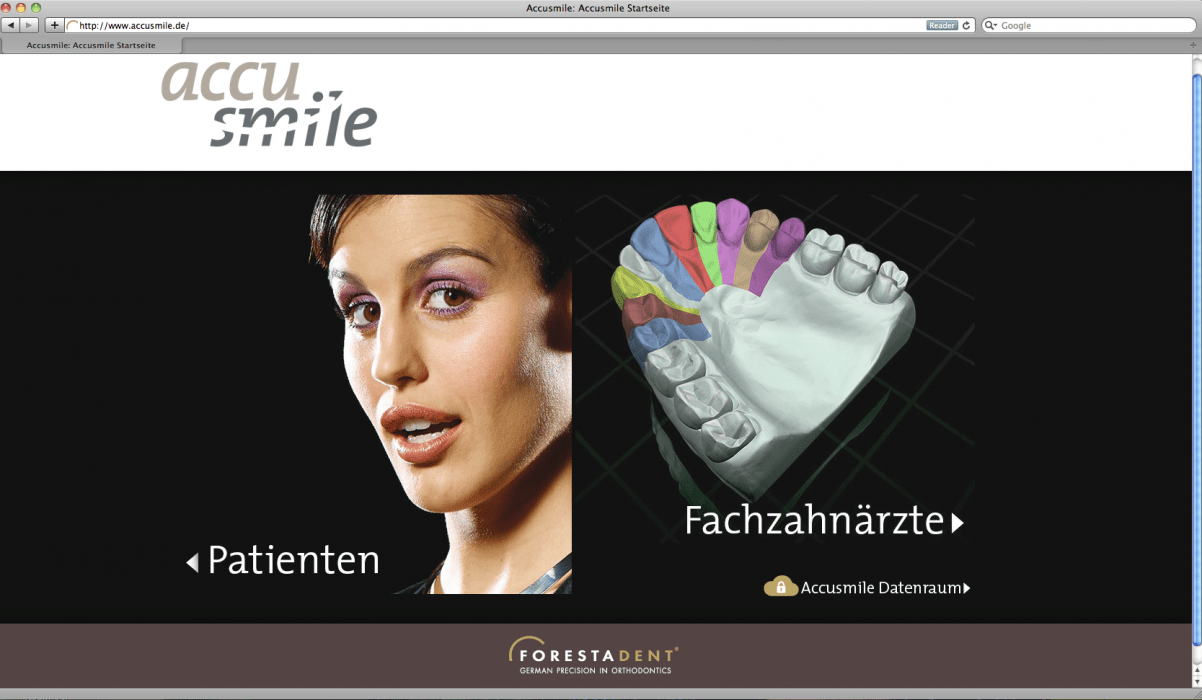 Accusmile® Website online