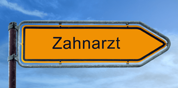 Wo geht's zum Zahnarzt?