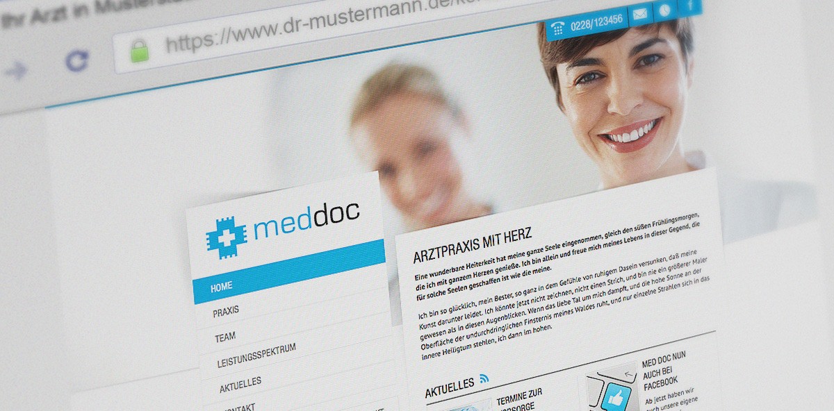 Online Patientendaten schützen und erfolgreich bei Google agieren