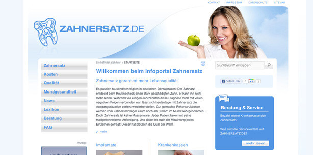 Neues Verbraucherportal zahnersatz.de gestartet
