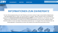 Zahnersatz: Neue Website informiert über Festzuschuss & Co.