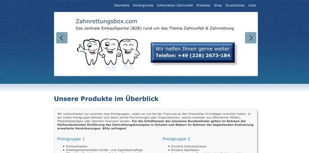 Zahnrettungsbox.com: Startschuss ist gefallen