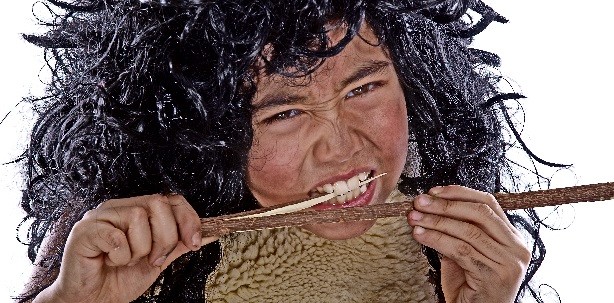 Menschen mit nagetierstarken Zähnen