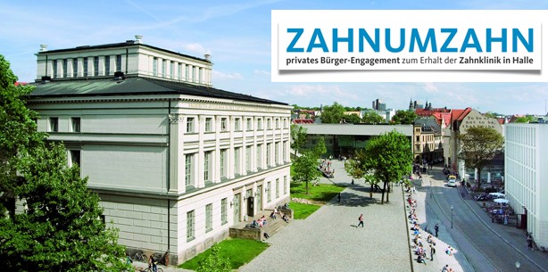 Spenden-Aufruf für den Erhalt der Zahnklinik in Halle