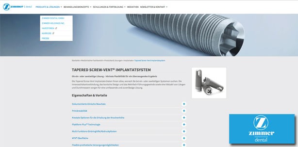Neuer Internetauftritt für Zimmer Dental