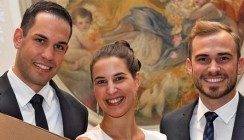 Masterfeier der zmk Bern im festlichen Kleid