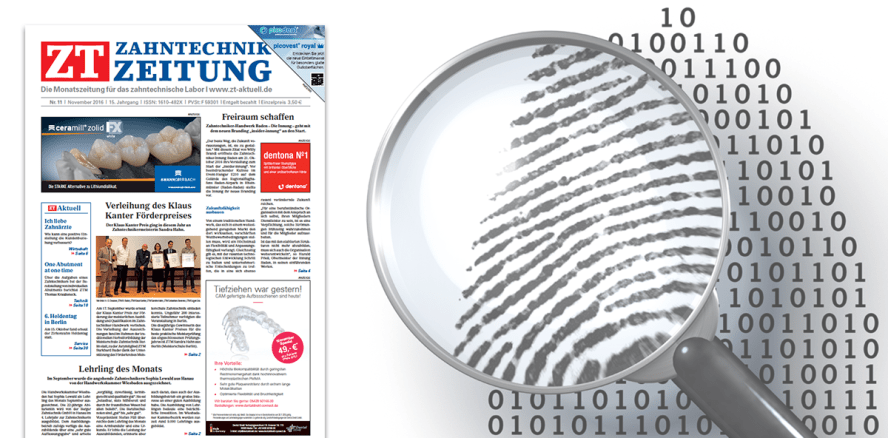 Jetzt online lesen: Novemberausgabe der Zahntechnik Zeitung