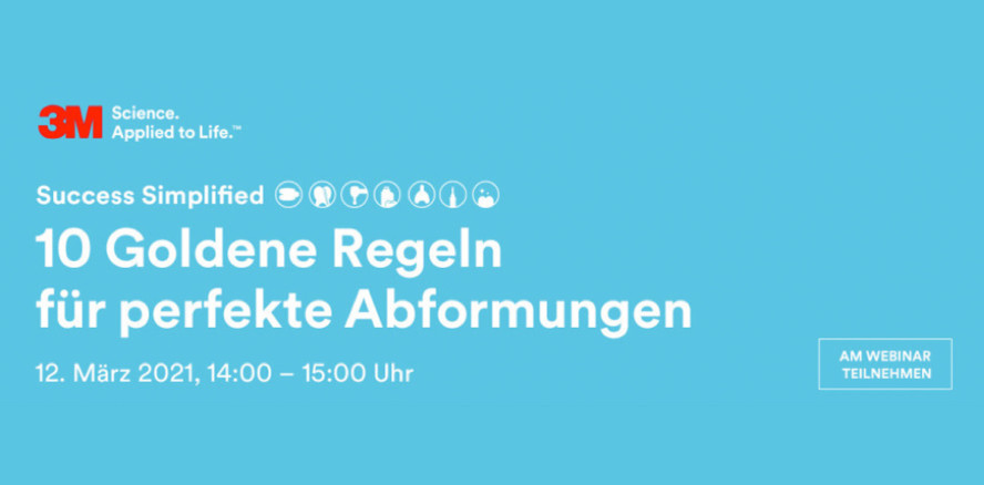 3M – 10 goldene Regeln für die perfekte Abformung