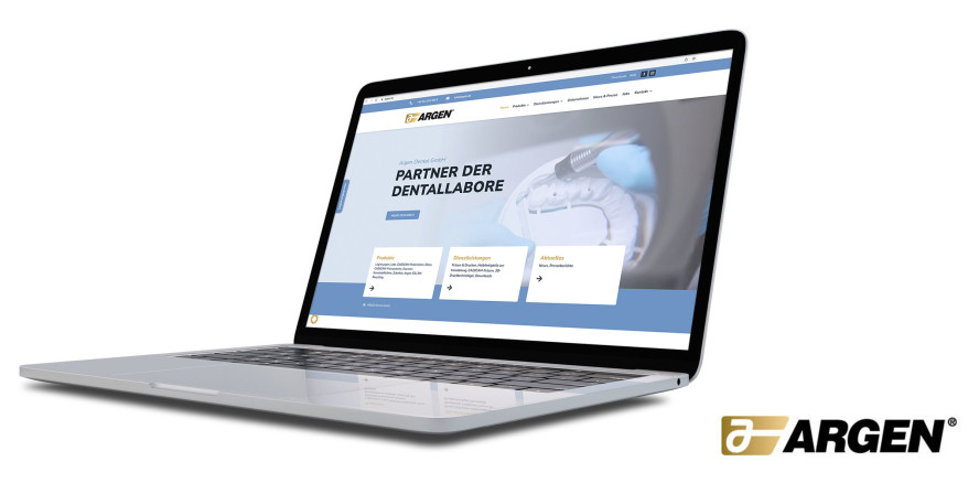 Look & Feel bei argen.de: Argen Dental launcht neue Website