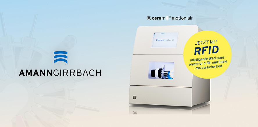 Amann Girrbach erweitert die Ceramill Motion Air um RFID-gestütztes Werkzeugmanagement