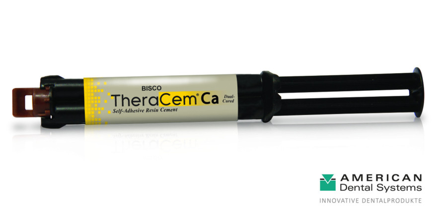 Dualhärtender selbstadhäsiver Zement mit Kalziumabgabe