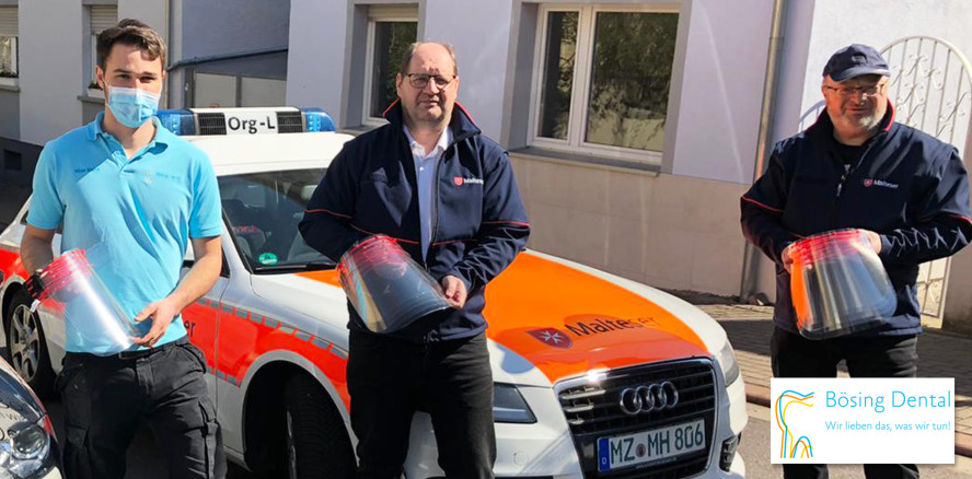 Bösing Dental eröffnet Onlineshop für Face Shields