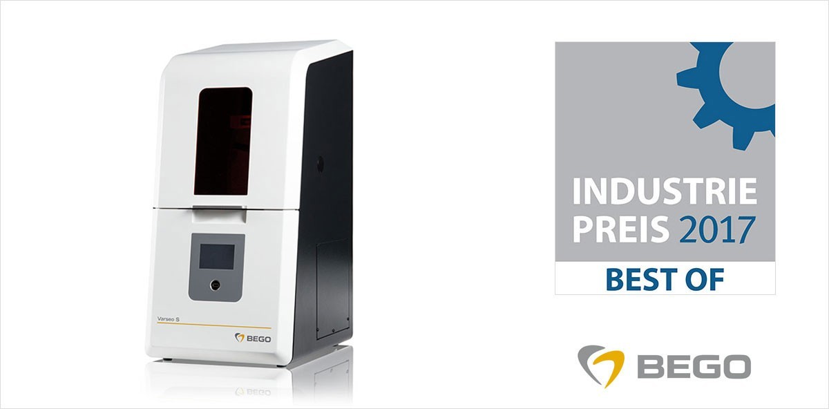 BEGO 3D-Drucker zum dritten Mal in Folge „Best Of“ INDUSTRIEPREIS Lösung