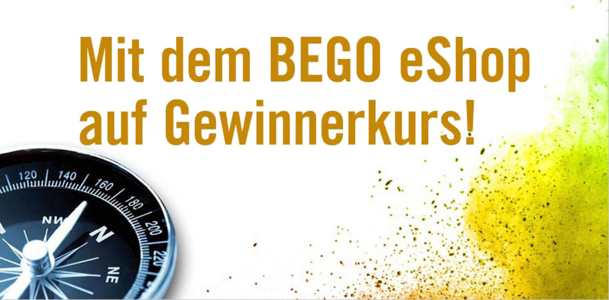 Mit dem BEGO eShop ist man auf Gewinnerkurs!
